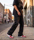 Y2K Harajuku Retro Graphic Patch Jeans Hip Hop
