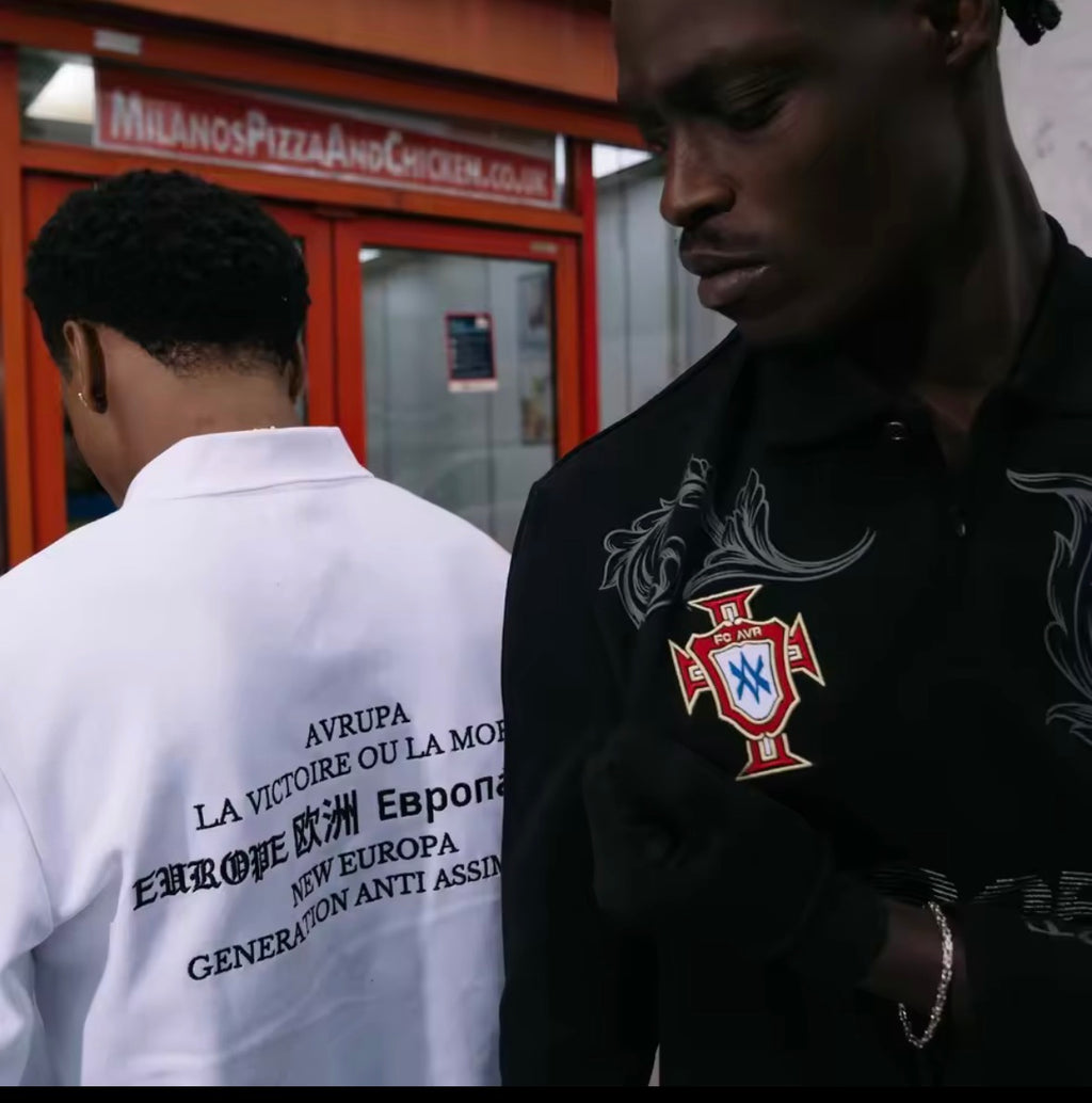 Retro Long Sleeve Polo Shirt Y2k