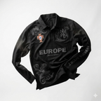 Retro Long Sleeve Polo Shirt Y2k