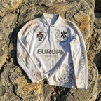 Retro Long Sleeve Polo Shirt Y2k